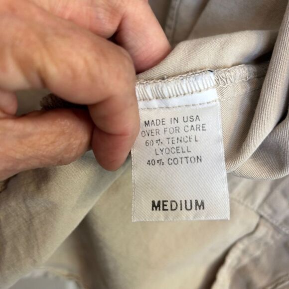 Women’s Democracy Weekend Shirt khaki Beige M - Picture 4 of 5